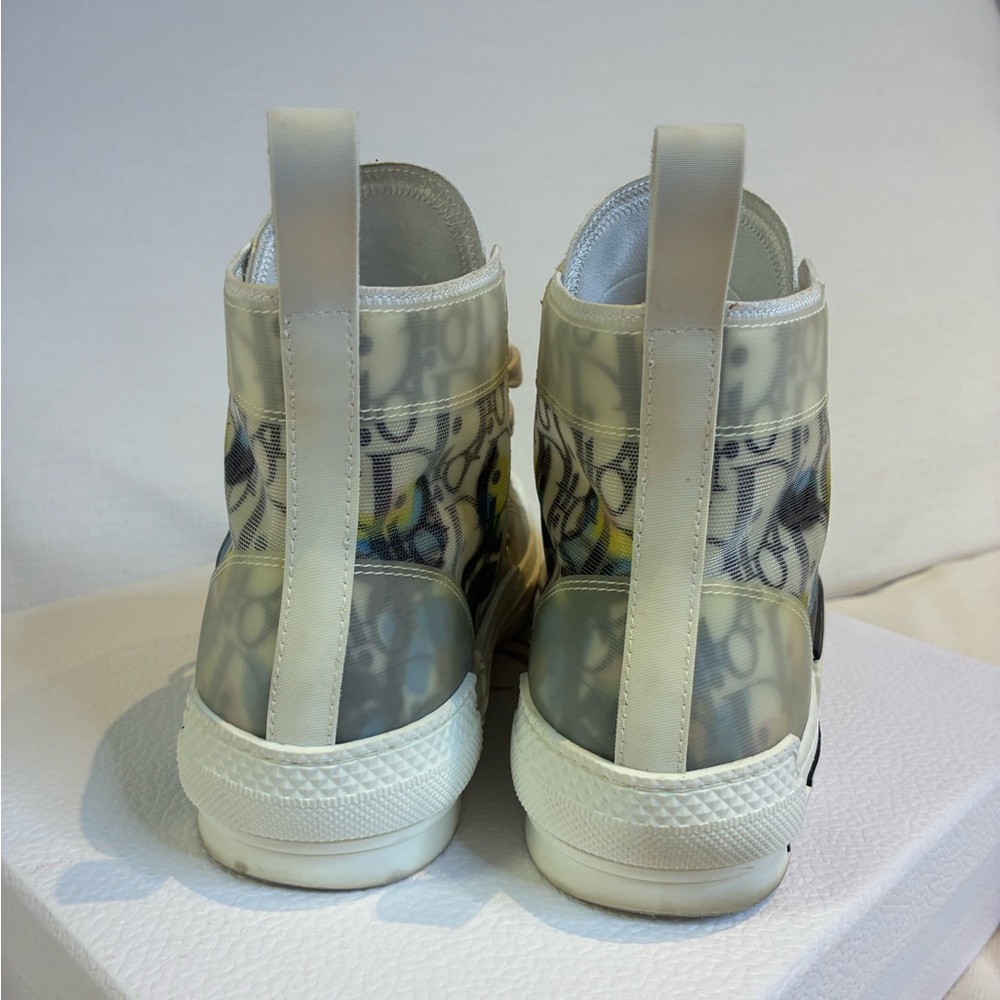 Dior 39 US6 B23 Translucent High-Top Sneakers with Multicolor Accents - Picture 5 of 10